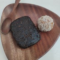 Chocolate brownie & carrot ball at iVegan Supershop Da Nang - Healthy Plant Based Cafe in Da Nang