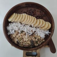 Cacao smoothie bowl at iVegan Supershop Da Nang - Healthy Plant Based Cafe in Da Nang