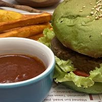 Beyond burger at iVegan Supershop Da Nang - Healthy Plant Based Cafe in Da Nang