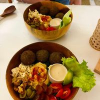 falafel bowl at iVegan Supershop Da Nang - Healthy Plant Based Cafe in Da Nang