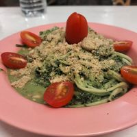 spaghetti zucchine at iVegan Supershop Da Nang - Healthy Plant Based Cafe in Da Nang