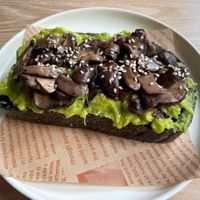 Avocado mushroom toastt  at iVegan Supershop Da Nang - Healthy Plant Based Cafe in Da Nang