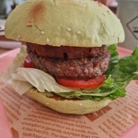 Pineapple burger at iVegan Supershop Da Nang - Healthy Plant Based Cafe in Da Nang