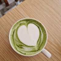 Matcha latte at iVegan Supershop Da Nang - Healthy Plant Based Cafe in Da Nang