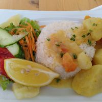 Veg curry at Local in Sibiu