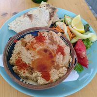 Hummous dish at Local in Sibiu