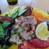 Hummous and Falafel at Local in Sibiu