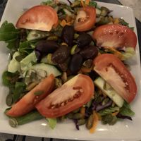 House salad at Saboreando Comida India in Progreso