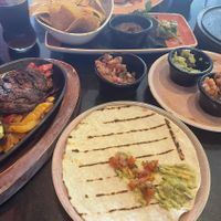 Fajita, guacamole, salsa and tortilla chips   at El Guaca in Maldon