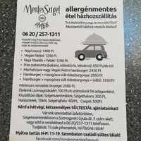 Leaflet in Hungarian at Mindenmentes Főzősuli in Szigetszentmiklos