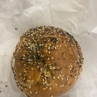Everything bagel  at Rubinstein Bagels in Seattle