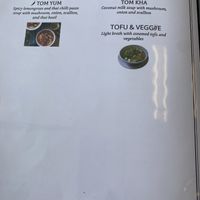 Vegan menu  at Thai Silk in Orlando