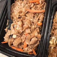 Pad see eww with vegan beef   at Thai Silk in Orlando