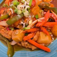 Sweet and sour chick'n at Thai Silk in Orlando