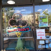 ben & jerry’s front window at Ben & Jerry's in Chapel Hill