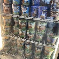 ben & jerry’s selection of ice cream to take home with you at Ben & Jerry's in Chapel Hill