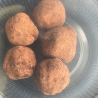 Lentil truffle  at Wat in het vat zit in Wageningen