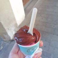 Dark chocolate and Orange (yes, the pink in the bottom). at Portogallo in Padua