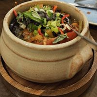 Ajapsandali (aubergine stew) at Kartuli in South East London