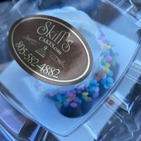Chocolate cake, whipping topping, rainbow sprinkles  at Skiff's Cakes in Simi Valley