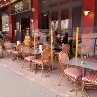 Outdoor seating at Burgermeister Altstetten in Zurich