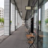 Exterior and seating at Nama in Dietikon