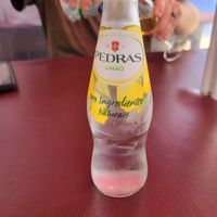 Lemon bubble water at Adega do Ramada in Obidos