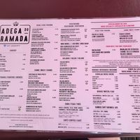 Menu at Adega do Ramada in Obidos