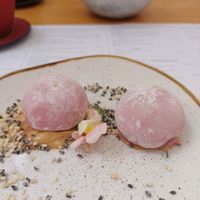 Raspberry mochi at Maguro in Zadar