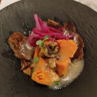 Seitan with lemon sauce at Ca n'Ela Vegan Restaurant in Mallorca