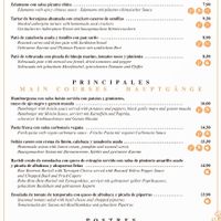 Menu (correct as of 13/09/21) at Ca n'Ela Vegan Restaurant in Mallorca