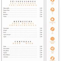 Menu (correct as of 13/09/21) at Ca n'Ela Vegan Restaurant in Mallorca