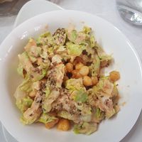 Chickpea salad at Ca n'Ela Vegan Restaurant in Mallorca