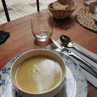 2. Course: soup at Ca n'Ela Vegan Restaurant in Mallorca