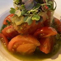 Tomato salad   at Ca n'Ela Vegan Restaurant in Mallorca