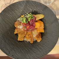 Seitan con crema di limone  at Ca n'Ela Vegan Restaurant in Mallorca