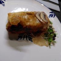 Potato dish at Ca n'Ela Vegan Restaurant in Mallorca