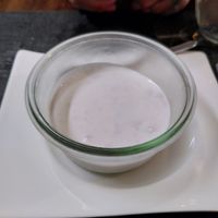 Yogurt dessert at Ca n'Ela Vegan Restaurant in Mallorca