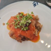 Main #1: potato and cabbage pie at Ca n'Ela Vegan Restaurant in Mallorca