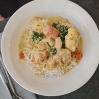 Main #2: rice with curried vegetables at Ca n'Ela Vegan Restaurant in Mallorca