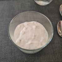 Dessert: lemon and vanilla cream pot at Ca n'Ela Vegan Restaurant in Mallorca