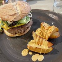 Burger  at Ca n'Ela Vegan Restaurant in Mallorca