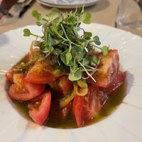 Tomato salad   at Ca n'Ela Vegan Restaurant in Mallorca