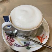 Cappuccino mit Sojamilch  at Ca n'Ela Vegan Restaurant in Mallorca