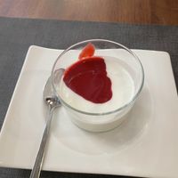 Coconut & raspberry pot  at Ca n'Ela Vegan Restaurant in Mallorca