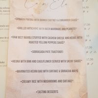 Tasting menu at Ca n'Ela Vegan Restaurant in Mallorca