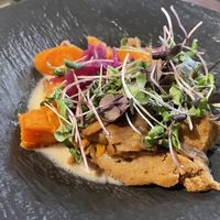 Main dish: seitan  at Ca n'Ela Vegan Restaurant in Mallorca