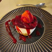 Cheesecake at Ca n'Ela Vegan Restaurant in Mallorca