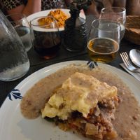 Shepherd's pie at Ca n'Ela Vegan Restaurant in Mallorca
