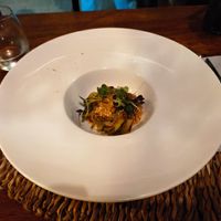 Alcachofa a la plancha con escabeche de cerveza y piñones at Ca n'Ela Vegan Restaurant in Mallorca